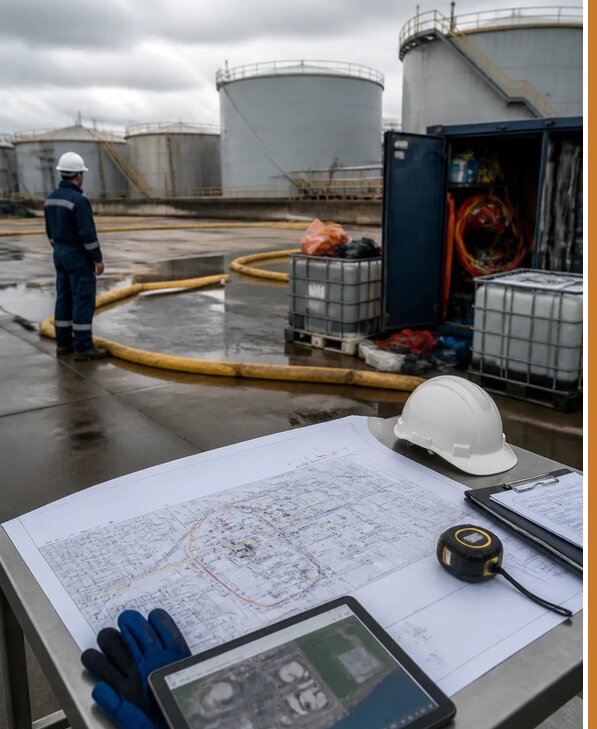 Разработка плана ликвидации разливов нефти в Сасове